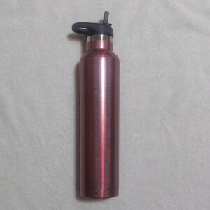 RTIC 20 oz Mermaid Iredescent Pink Water Bottle with Black Lid